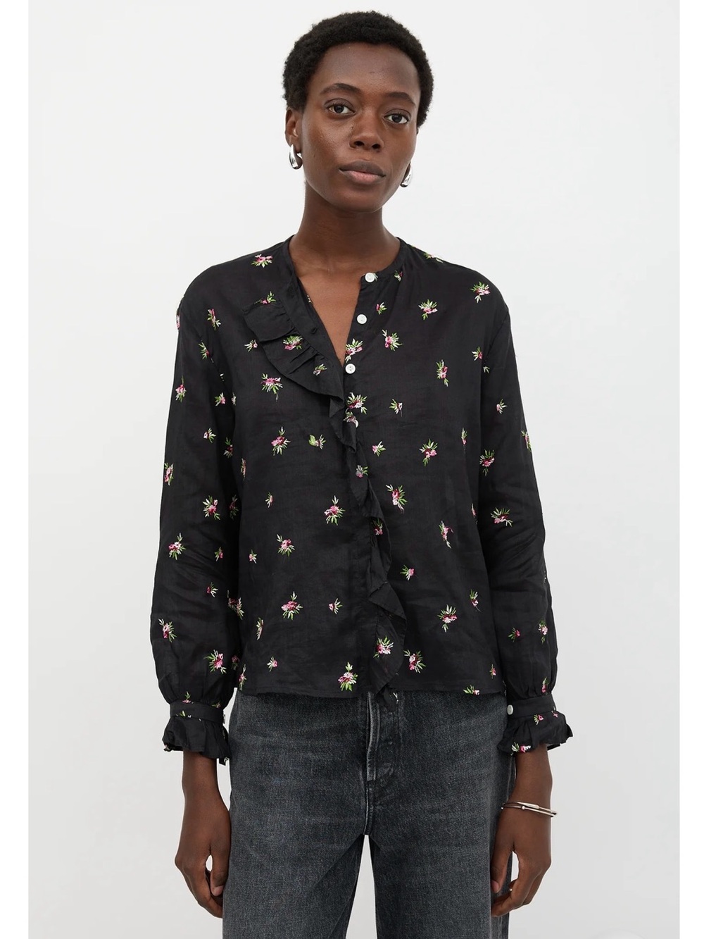 Isabel Marant ramie Uamos blouse FR 36